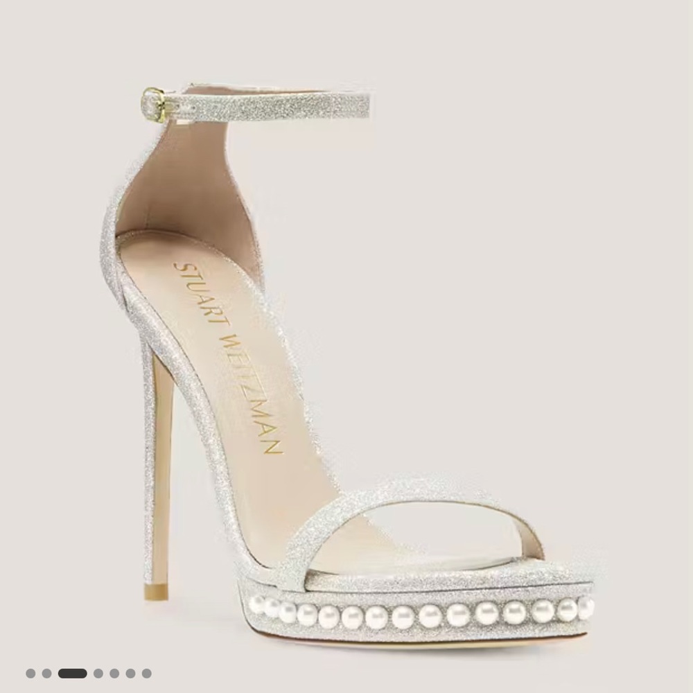 Stuart Weitzman NUDISTDISCO PEARL PLATFORM SANDAL
